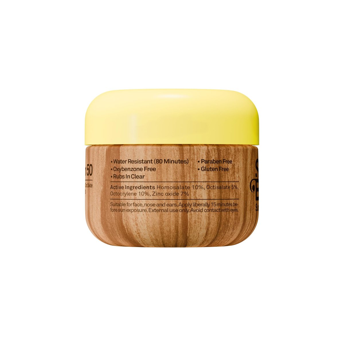Sun Bum SPF 50 Face Cream Sunscreen - Moisturizing Zinc Oxide Sunscreen for Face - Travel Size 1 oz Avelisse