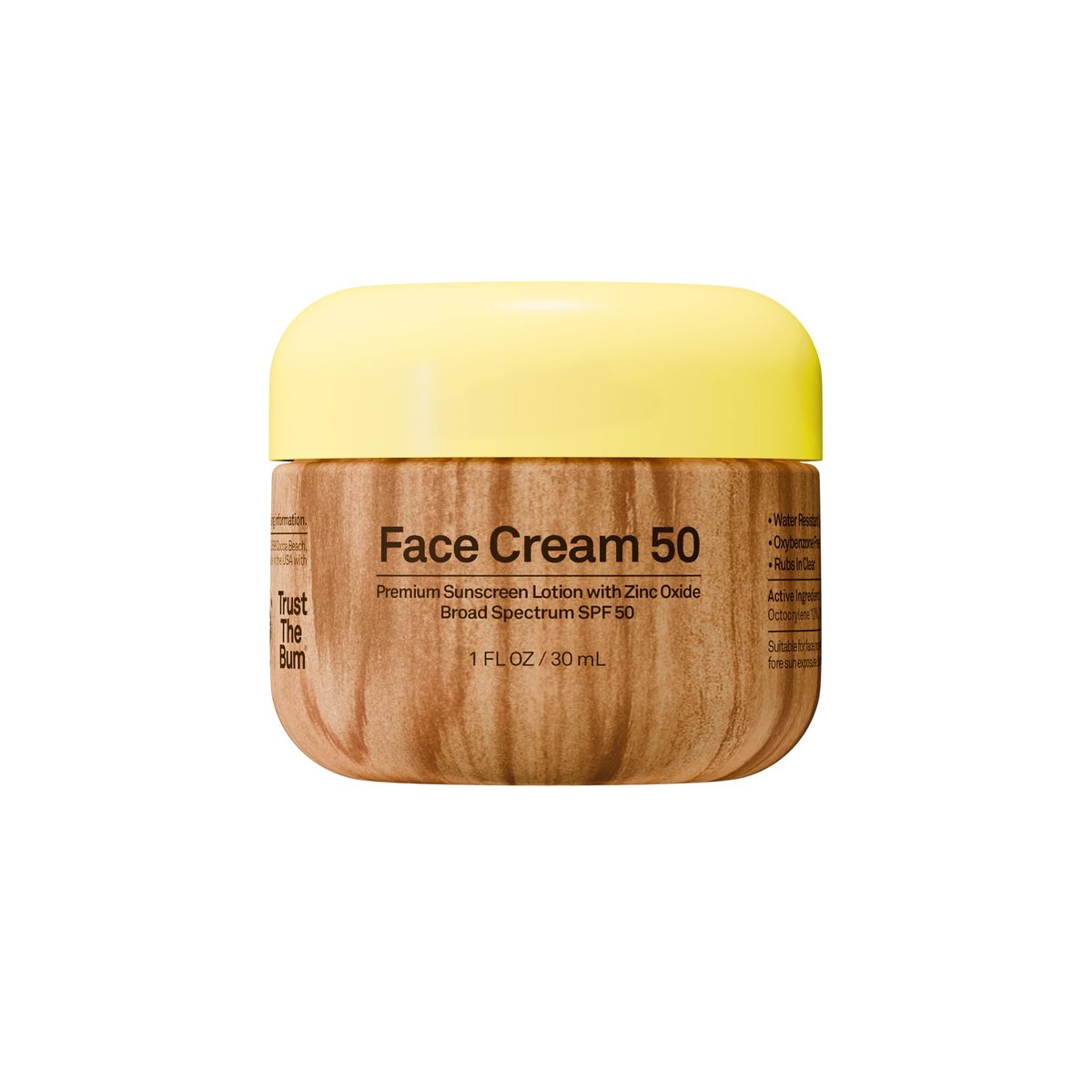 Sun Bum SPF 50 Face Cream Sunscreen - Moisturizing Zinc Oxide Sunscreen for Face - Travel Size 1 oz Avelisse