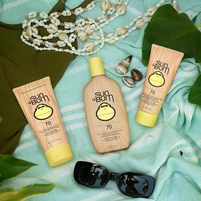 Sun Bum Original SPF 70 Sunscreen Body Lotion - Broad Spectrum Moisturizing Sunscreen with Vitamin E - Hawaii 104 Act Compliant - 8 oz