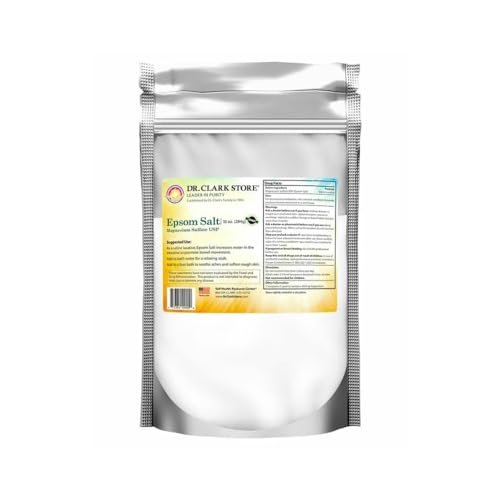 Dr. Clark Store Epsom Salt 10 Ounces – USP Food Grade Magnesium Sulfate for Detoxification, Muscle Relaxation, Skin Care, and Occasional Constipation Relief Avelisse