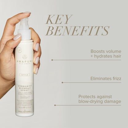 Awapuhi Wild Ginger by Paul Mitchell HydroMist Blowout Spray - Style Amplifier, Weightless Hold, 5.1 oz Avelisse