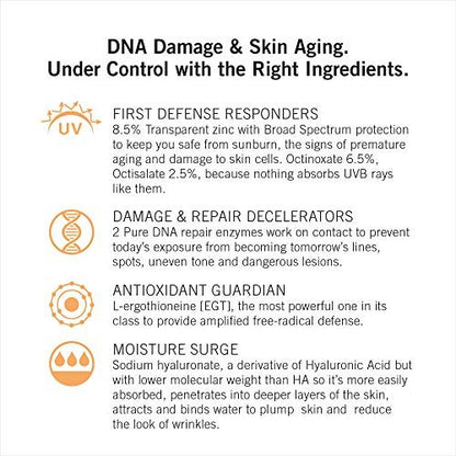 NEOVA SmartSkincare Facial Sunscreen Everyday Facial Fluid SPF 44 - Broad Spectrum Hybrid Sun Defense, Oil-Free & Non-Comedogenic, 2.5 fl. oz. Avelisse