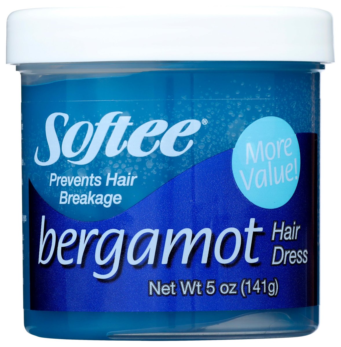 Softee Bergamot Hair Dressing Gel - Blue, 5 oz - Alcohol-Free Styling for Curly & Natural Hair - görsel 1