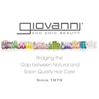 GIOVANNI ECO CHIC Frizz Be Gone - Super Smoothing Anti-Frizz Hair Serum, Adds Shine, Seals in Color, 2.75 oz