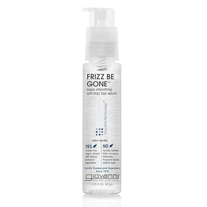 GIOVANNI ECO CHIC Frizz Be Gone - Super Smoothing Anti-Frizz Hair Serum, Adds Shine, Seals in Color, 2.75 oz