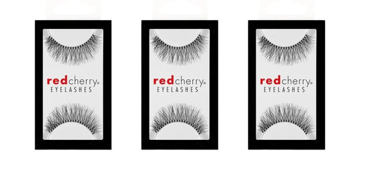 Red Cherry Eyelashes #747m - 3 Pair Packs of Professional False Lashes