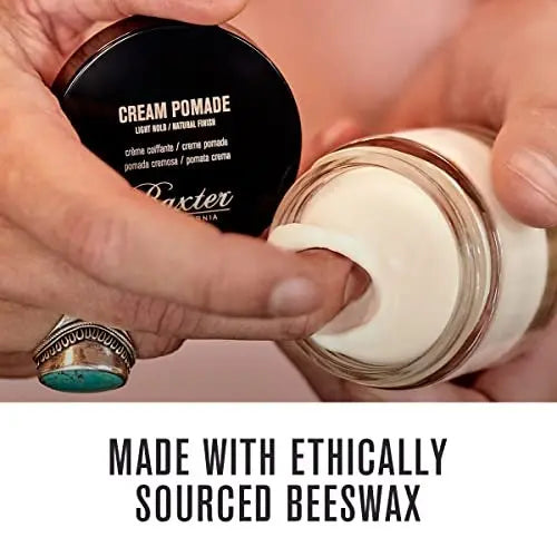 Baxter of California Cream Pomade – Natural Finish, Light Hold for All Hair Types, 2 oz Avelisse