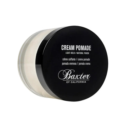 Baxter of California Cream Pomade – Natural Finish, Light Hold for All Hair Types, 2 oz Avelisse
