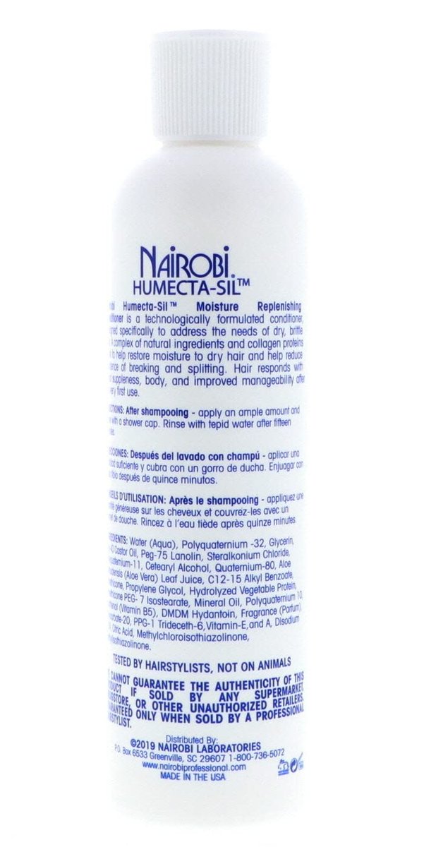 Nairobi Humecta-Sil Moisture Replenishing Conditioner, 8 oz - Restore Hydration & Shine Avelisse