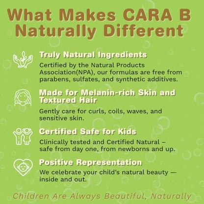 Moisturizing Baby Hair Mist for Textured Hair | Detangler Spray for Curls & Coils | CARA B Naturally (8 oz) Avelisse