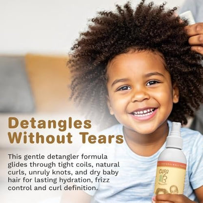 Moisturizing Baby Hair Mist for Textured Hair | Detangler Spray for Curls & Coils | CARA B Naturally (8 oz) Avelisse