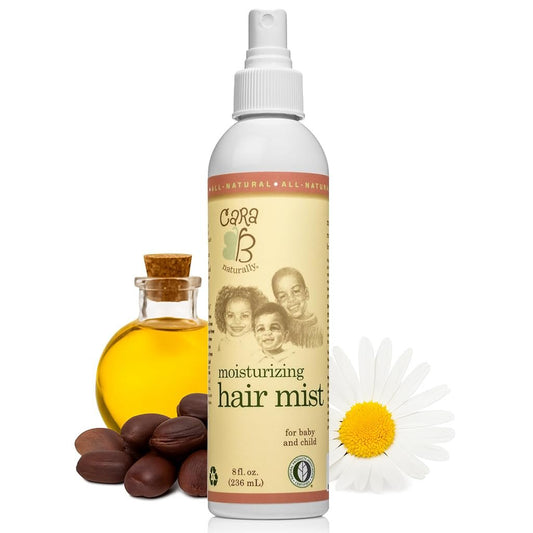 Moisturizing Baby Hair Mist for Textured Hair | Detangler Spray for Curls & Coils | CARA B Naturally (8 oz) Avelisse