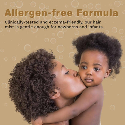 Moisturizing Baby Hair Mist for Textured Hair | Detangler Spray for Curls & Coils | CARA B Naturally (8 oz) Avelisse