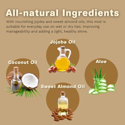Moisturizing Baby Hair Mist for Textured Hair | Detangler Spray for Curls & Coils | CARA B Naturally (8 oz) Avelisse