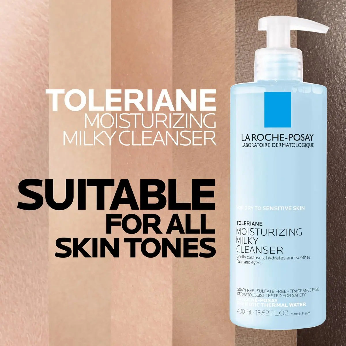 La Roche-Posay Toleriane Moisturizing Milky Cleanser – Gentle Face Wash for Dry, Sensitive & Allergy-Prone Skin, 13.5 fl oz Avelisse