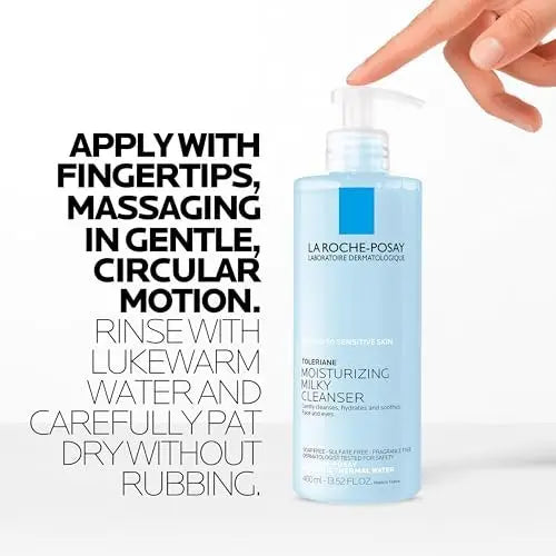 La Roche-Posay Toleriane Moisturizing Milky Cleanser – Gentle Face Wash for Dry, Sensitive & Allergy-Prone Skin, 13.5 fl oz Avelisse