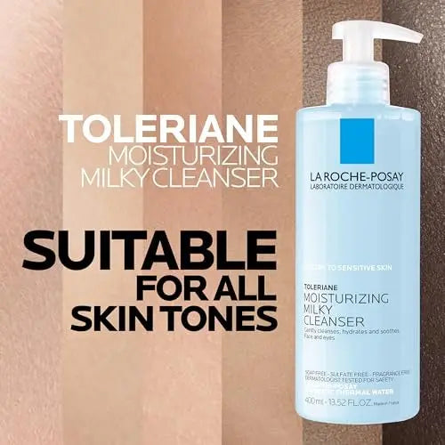 La Roche-Posay Toleriane Moisturizing Milky Cleanser – Gentle Face Wash for Dry, Sensitive & Allergy-Prone Skin, 13.5 fl oz Avelisse