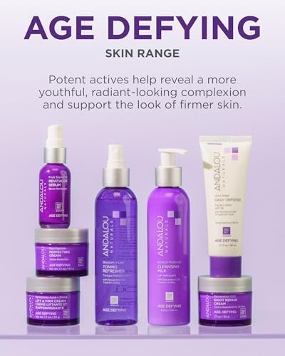Andalou Naturals Resveratrol Q10 Night Repair Cream for Dry Skin, Fine Lines & Wrinkles - 1.7 oz