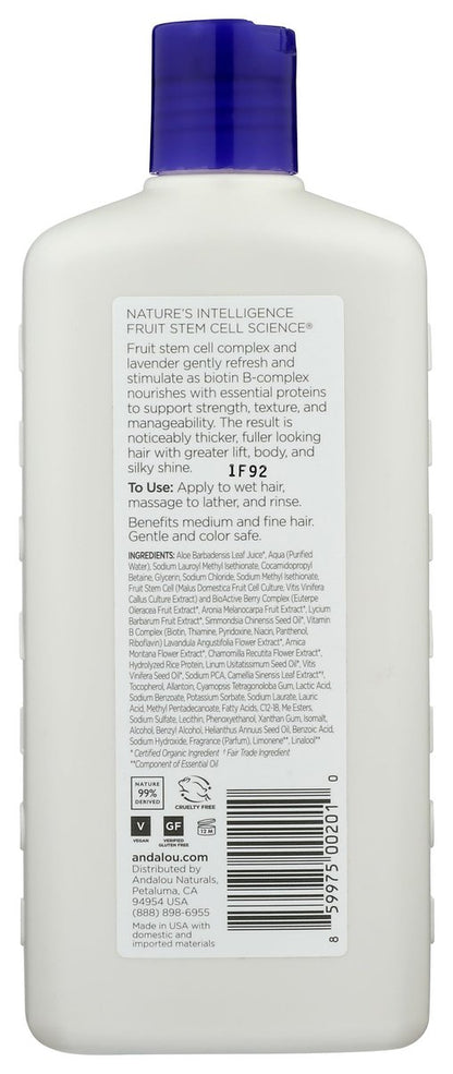 Andalou Naturals Lavender & Biotin Full Volume Shampoo - 11.5 Fl Oz