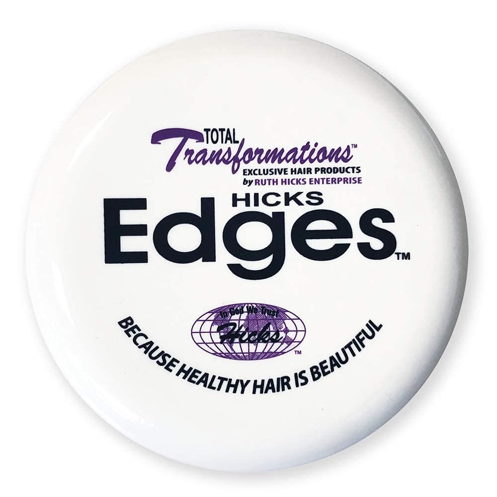Hicks Total Transformations Edges Styling Gel - 4 oz Clear Hold for Sleek Baby Hairs - görsel 1