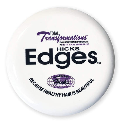 Hicks Total Transformations Edges Styling Gel - 4 oz Clear Hold for Sleek Baby Hairs