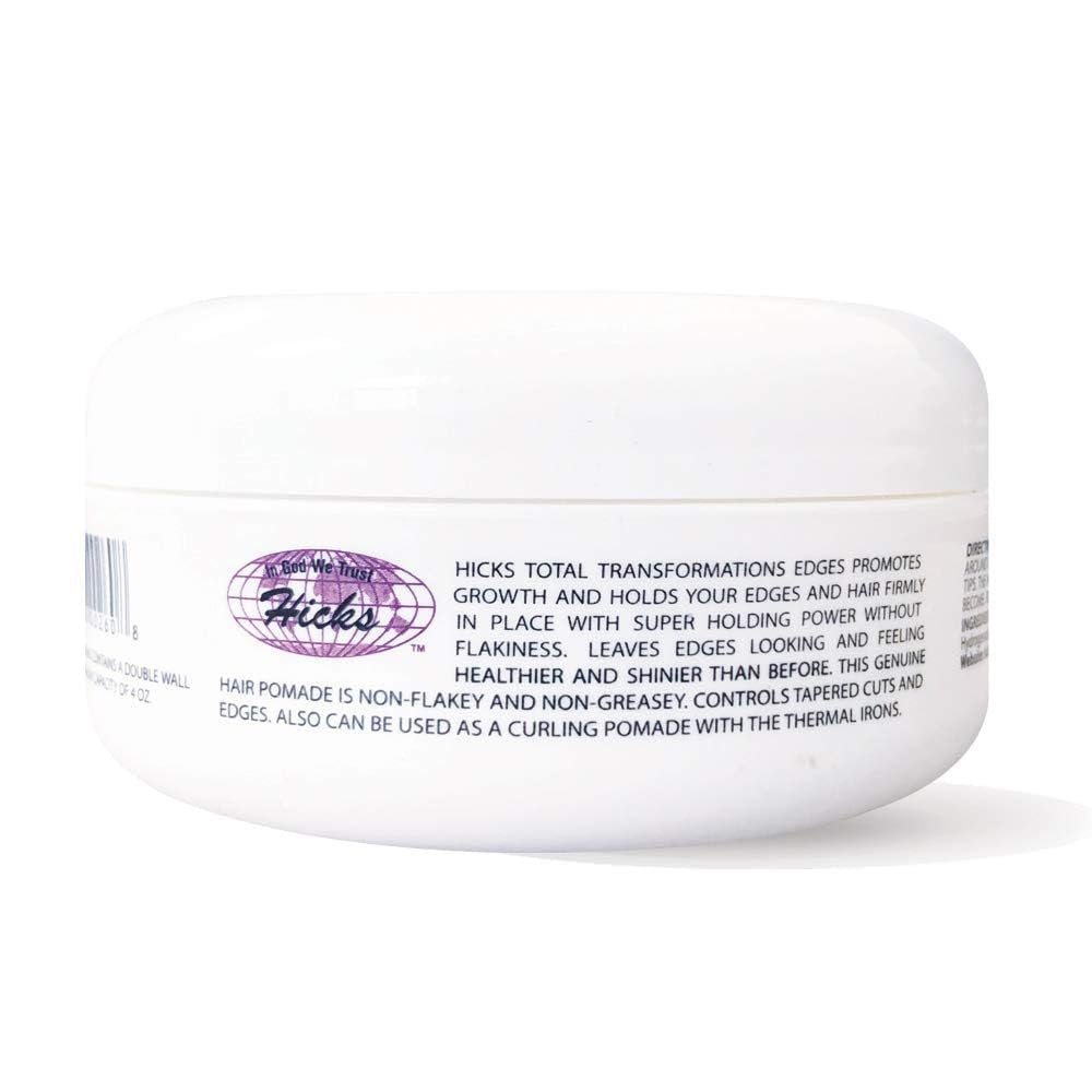 Hicks Total Transformations Edges Styling Gel - 4 oz Clear Hold for Sleek Baby Hairs - görsel 3