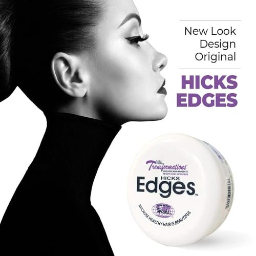 Hicks Total Transformations Edges Styling Gel - 4 oz Clear Hold for Sleek Baby Hairs - görsel 6