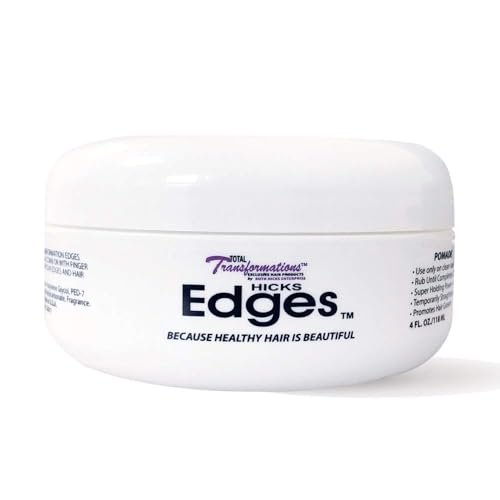Hicks Total Transformations Edges Styling Gel - 4 oz Clear Hold for Sleek Baby Hairs - görsel 12