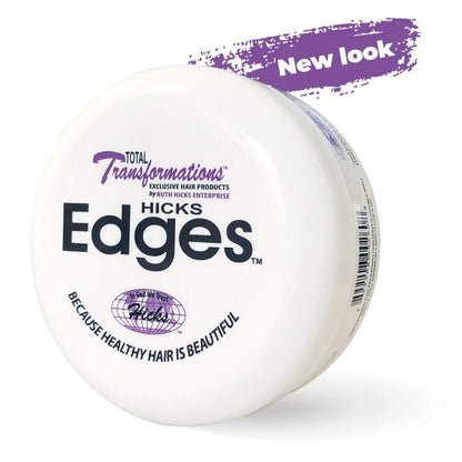 Hicks Total Transformations Edges Styling Gel - 4 oz Clear Hold for Sleek Baby Hairs
