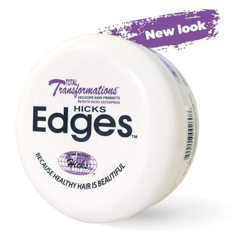 Hicks Total Transformations Edges Styling Gel - 4 oz Clear Hold for Sleek Baby Hairs - görsel 10