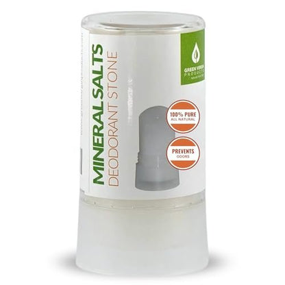 Green Virgin Products 100% Pure Deodorant Stone - All Natural Mineral Salts Deodorant, 1 Count Avelisse