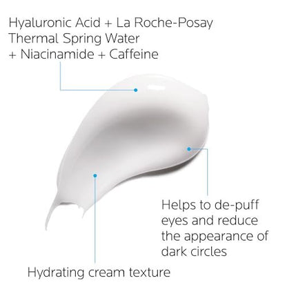 La Roche-Posay Hydraphase Intense Hyaluronic Acid Eye Cream - Reduces Under Eye Bags & Puffiness with Plumping Hydration, 0.5 Fl Oz Avelisse