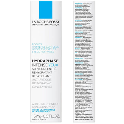 La Roche-Posay Hydraphase Intense Hyaluronic Acid Eye Cream - Reduces Under Eye Bags & Puffiness with Plumping Hydration, 0.5 Fl Oz Avelisse