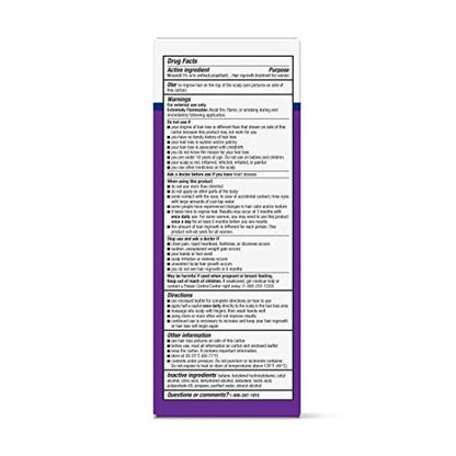 Equate Hair Regrowth Treatment for Women – 3 Month Supply, 2 fl oz (3 Pack) Avelisse