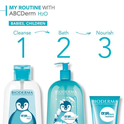 Bioderma ABCDerm Foaming Gel – Gentle Baby & Children's Body Wash & Moisturizing Skin Cleanser, 33.8 Fl Oz Avelisse