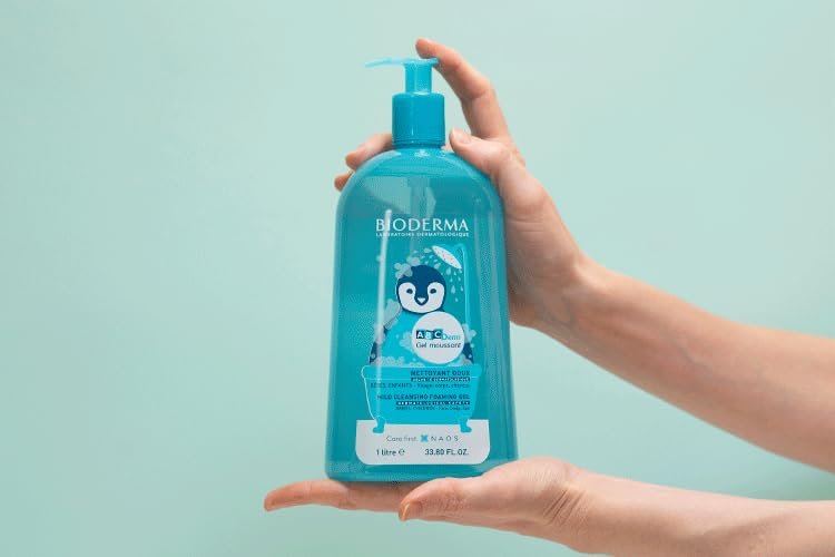 Bioderma ABCDerm Foaming Gel – Gentle Baby & Children's Body Wash & Moisturizing Skin Cleanser, 33.8 Fl Oz Avelisse