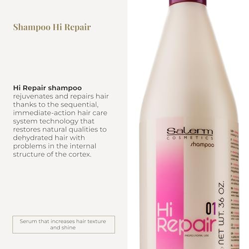 SALERM Hi Repair Shampoo - Deep Hydration for Damaged Hair, 33.81 Fl Oz Avelisse