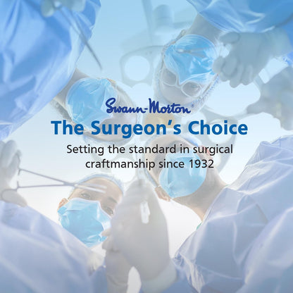 Swann Morton Scalpel Handle No. 3 - Stainless Steel, Fits Blades 10-15A, Dermaplaning & Surgical Precision Avelisse