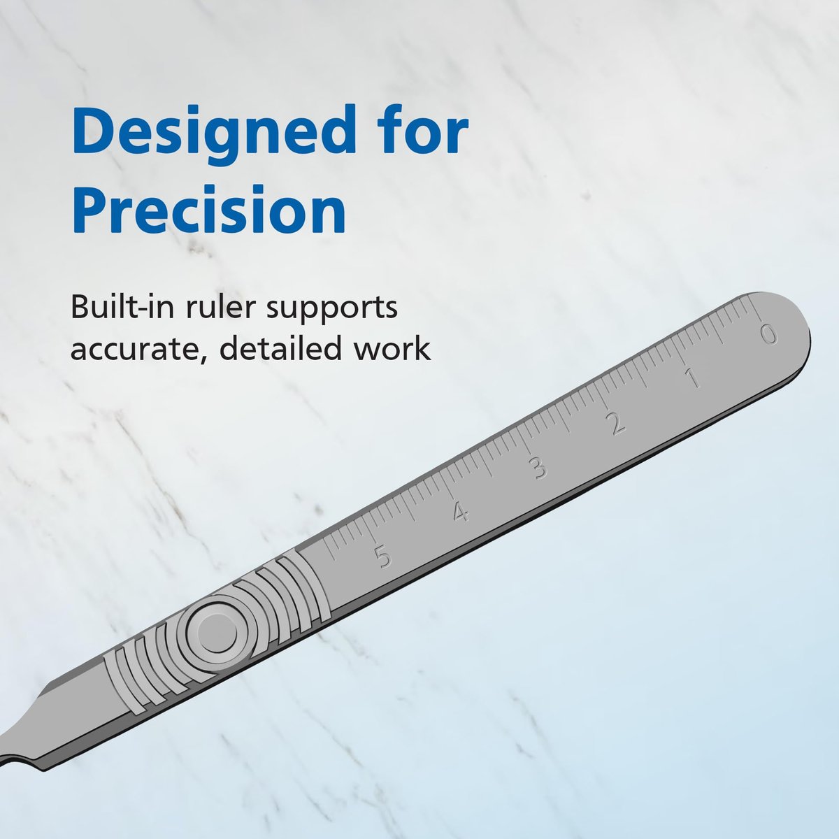 Swann Morton Scalpel Handle No. 3 - Stainless Steel, Fits Blades 10-15A, Dermaplaning & Surgical Precision Avelisse