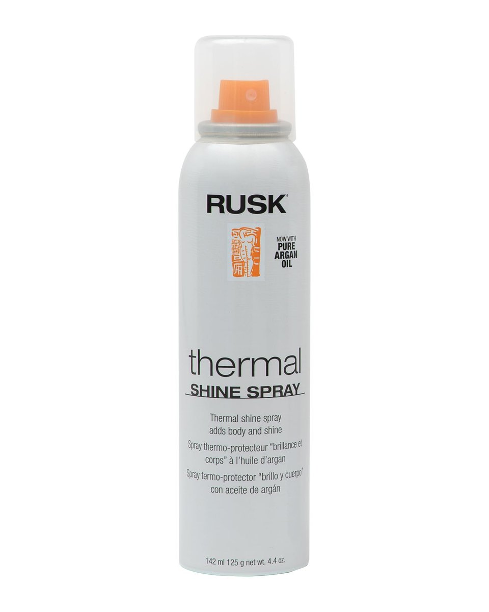 RUSK Thermal Shine Spray with Pure Argan Oil – Eliminates Frizz & Maintains Shine – Sleek, Smooth Hair – 4.4 oz - görsel 2