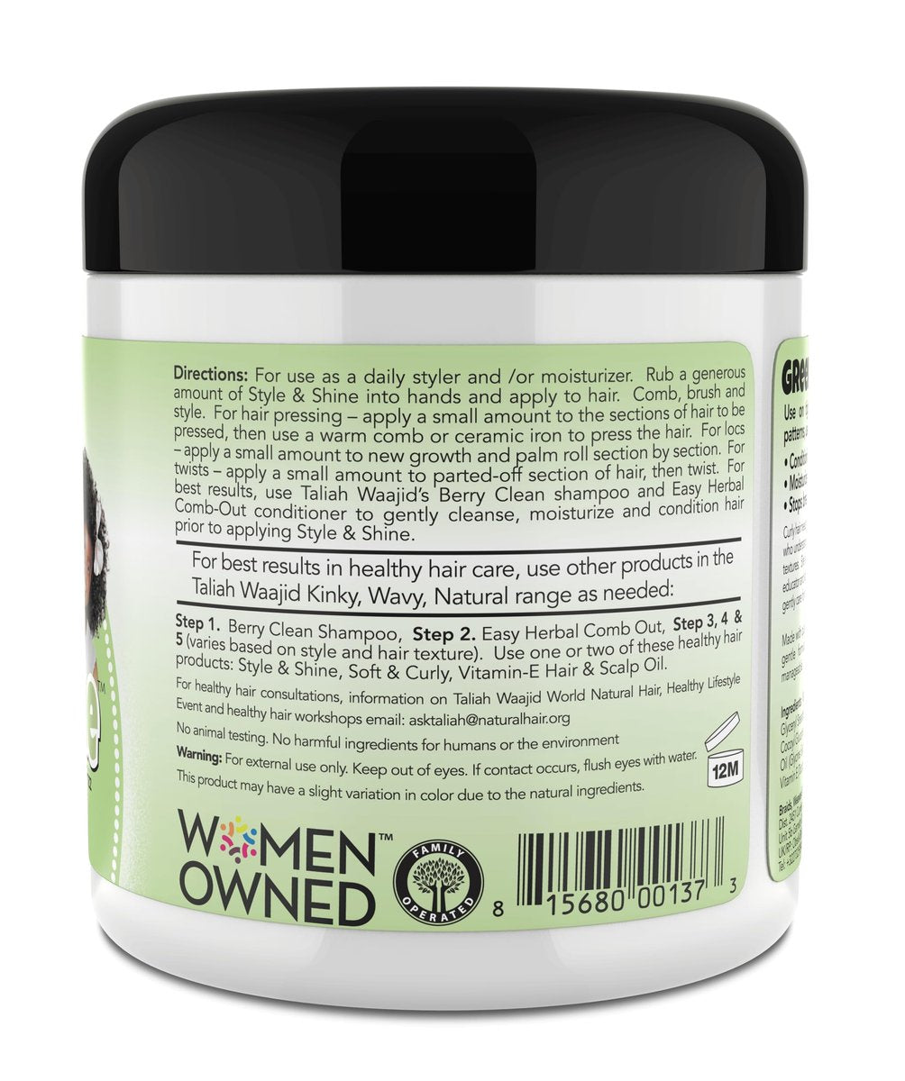 Taliah Waajid Herbal Style & Shine for Natural Hair - 6 oz - görsel 9