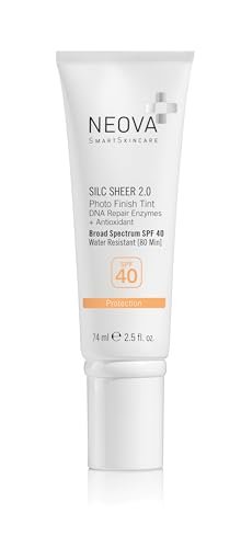 NEOVA SmartSkincare Silc Sheer 2.0 Tinted Sunscreen SPF 40 - Broad Spectrum, Water Resistant, Oil-Free, 2.5 fl oz Avelisse
