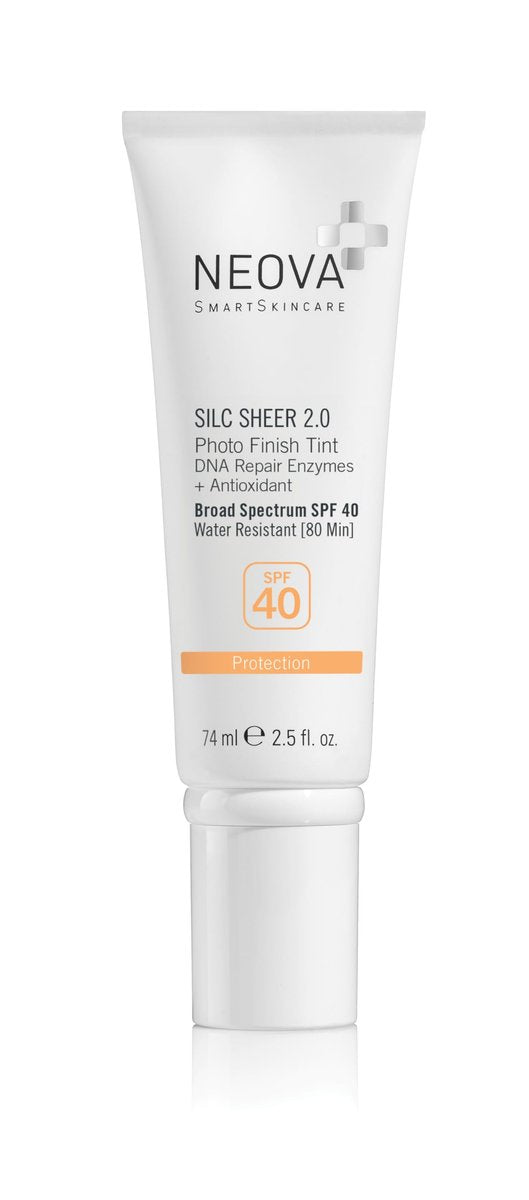 NEOVA SmartSkincare Silc Sheer 2.0 Tinted Sunscreen SPF 40 - Broad Spectrum, Water Resistant, Oil-Free, 2.5 fl oz Avelisse