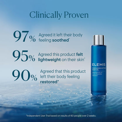 ELEMIS Active Body Concentrate Musclease 100ml – Revitalizing Massage Oil for Tired, Aching Muscles Avelisse