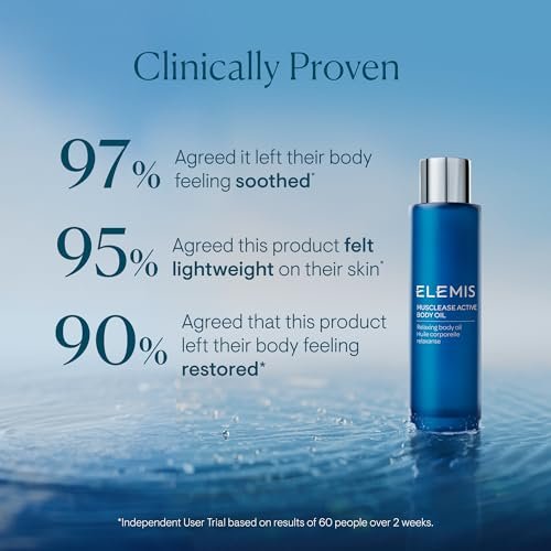 ELEMIS Active Body Concentrate Musclease 100ml – Revitalizing Massage Oil for Tired, Aching Muscles Avelisse