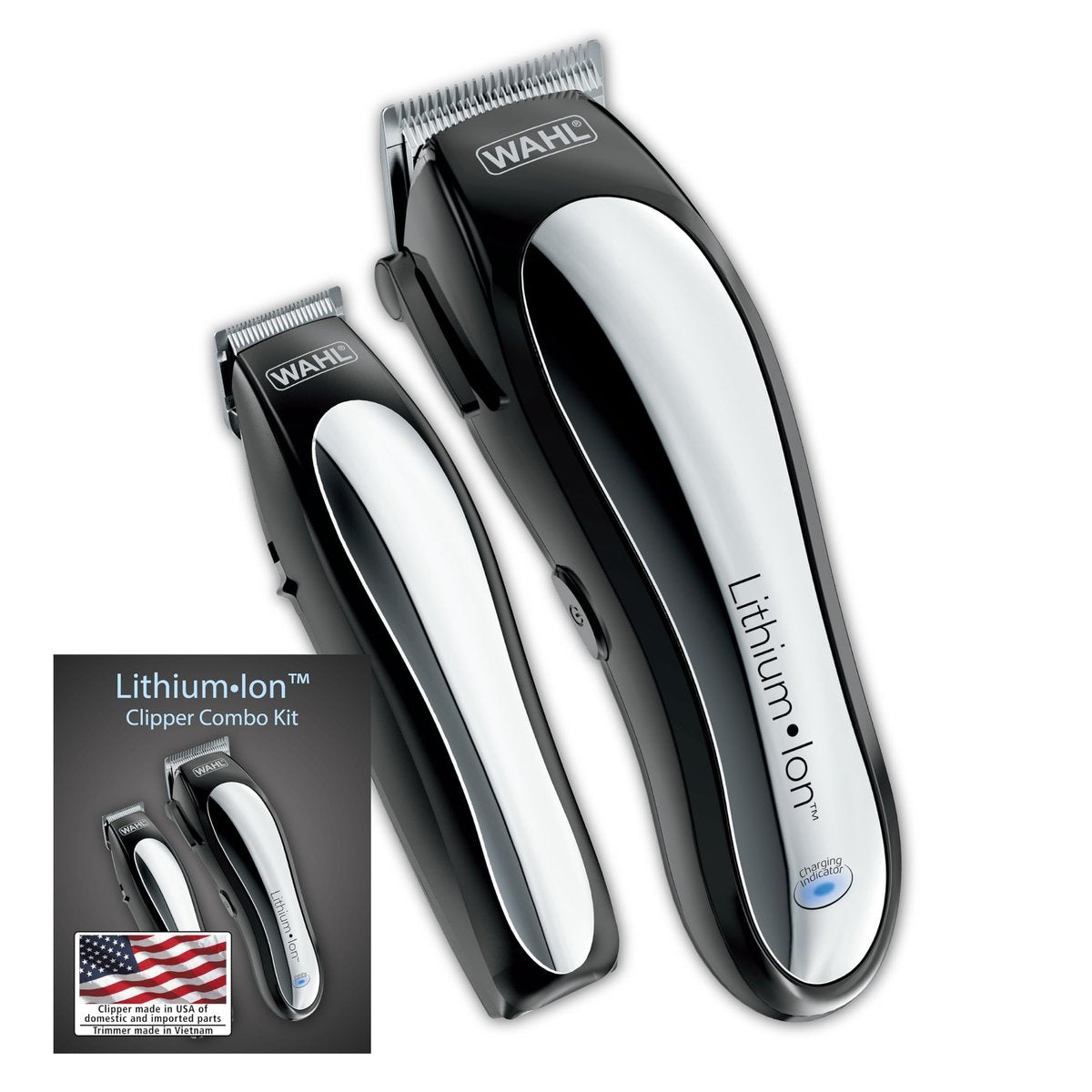 Wahl USA Lithium Ion Cordless Hair Clipper & Trimmer Combo Kit – Model 79600-2101P Avelisse