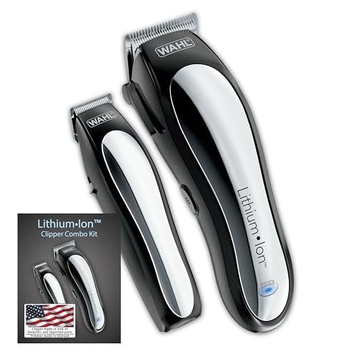 Wahl USA Lithium Ion Cordless Hair Clipper & Trimmer Combo Kit – Model 79600-2101P Avelisse