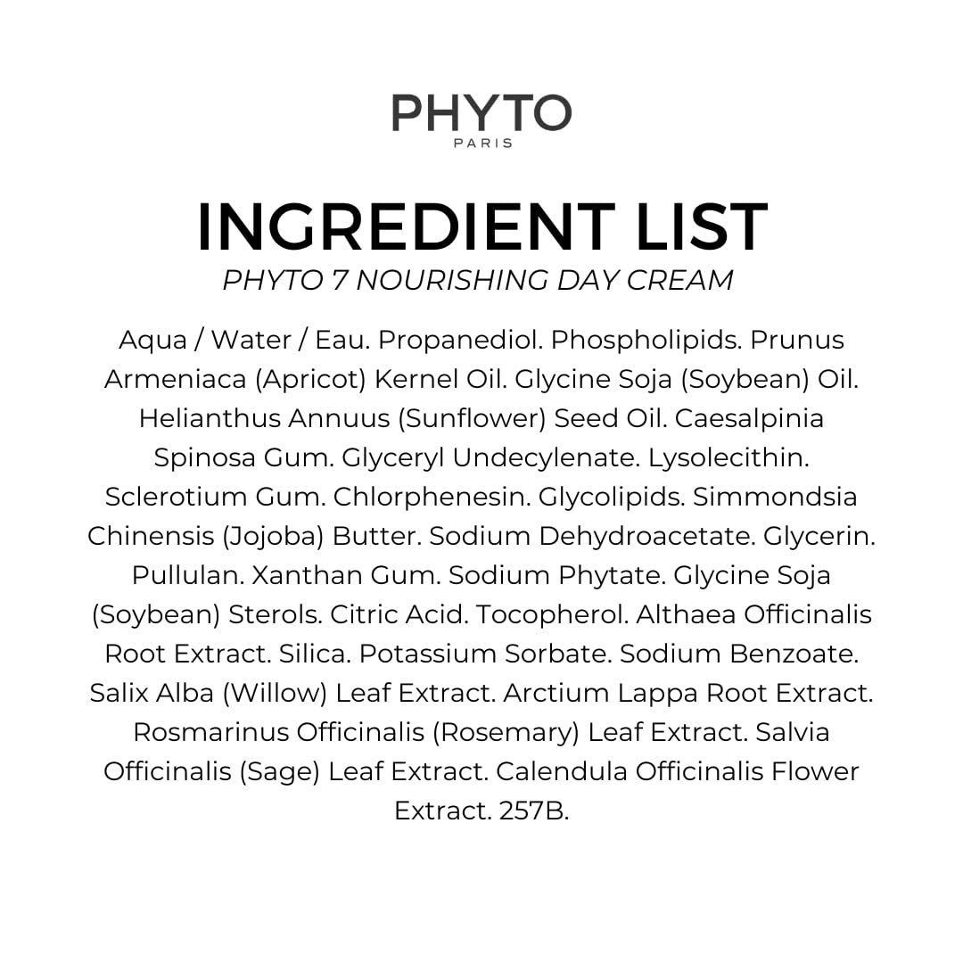PHYTO 7 Botanical Hydrating Day Cream - 1.76 oz | Daily Moisturizer for Dry Skin Avelisse