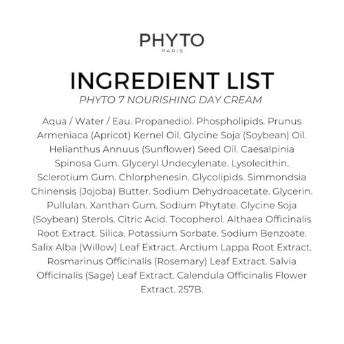 PHYTO 7 Botanical Hydrating Day Cream - 1.76 oz | Daily Moisturizer for Dry Skin Avelisse
