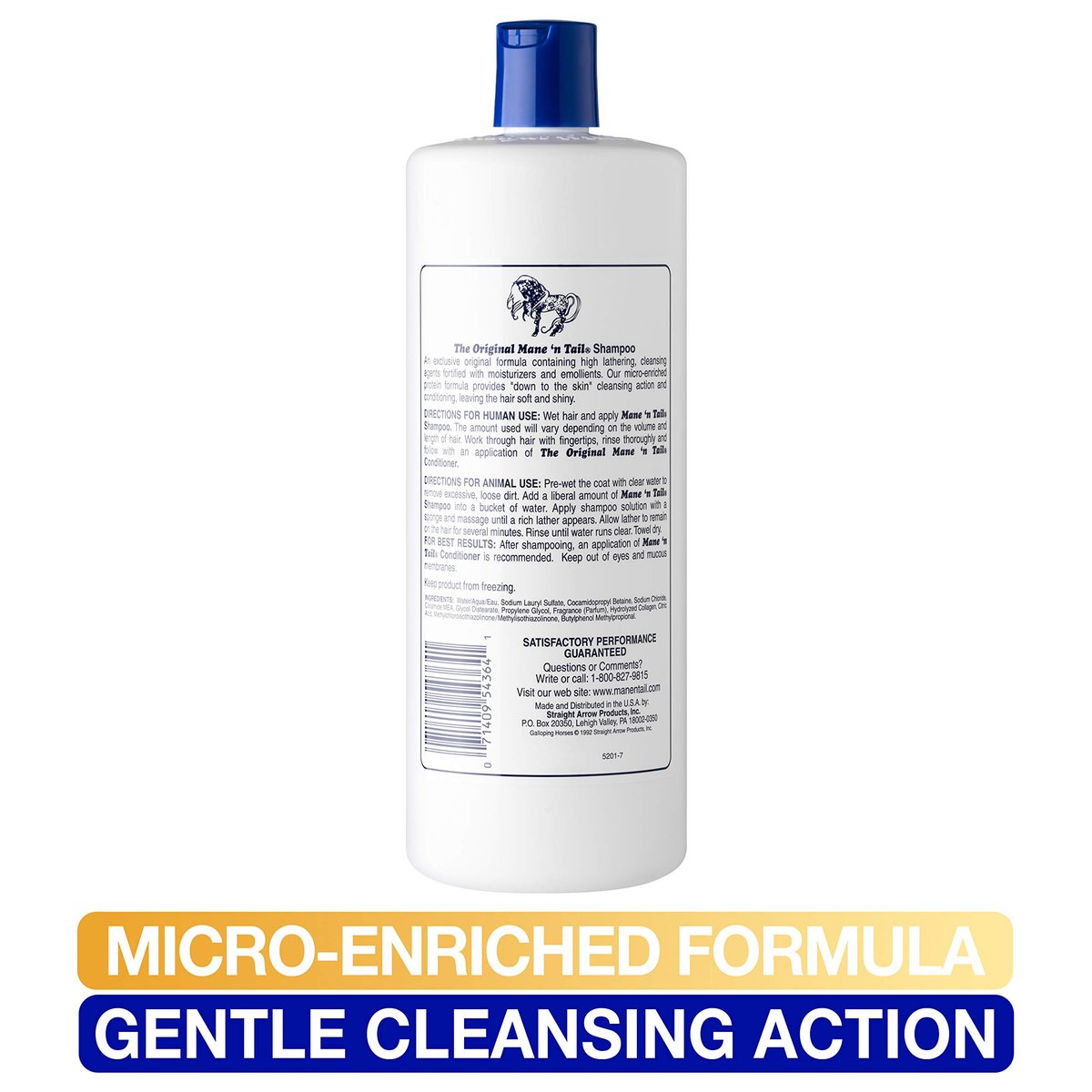 Mane 'n Tail 3-Piece Kit: 32 oz Shampoo, 32 oz Conditioner, 16 oz Detangler for Strong, Healthy Hair Avelisse